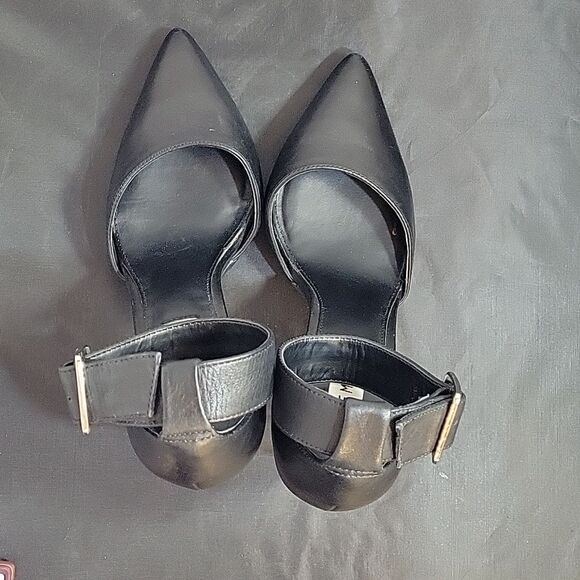 STEVE MADDEN MARGOT ANKLE STRAP CLEAR HEEL POINTED TOE WOMEN"S SHOE - Picture 6 of 15